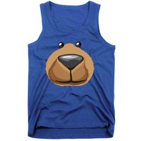 Cute Bear Face Costume Funny Halloween Teddy DIY Gift Tank Top