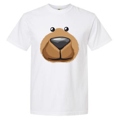 Cute Bear Face Costume Funny Halloween Teddy DIY Gift Garment-Dyed Heavyweight T-Shirt