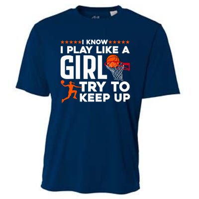 Cool Basketball For Girl Wo College Basketball Team Coach Cooling Performance Crew T-Shirt