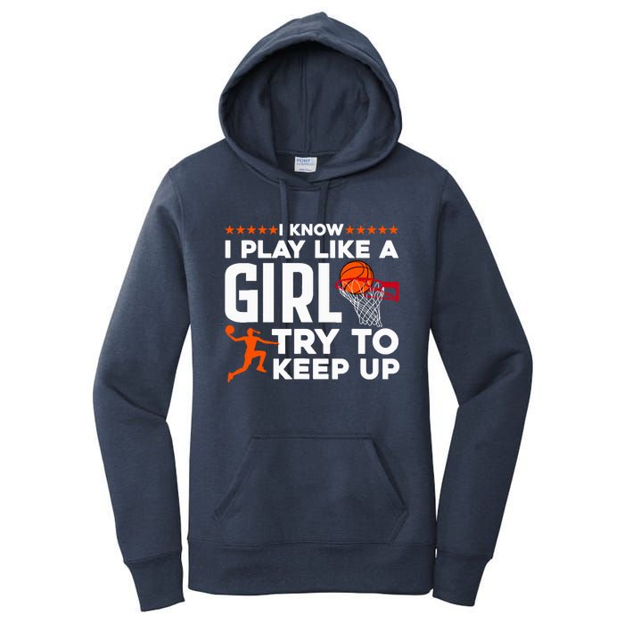 Cool Basketball For Girl Wo College Basketball Team Coach Women's Pullover Hoodie