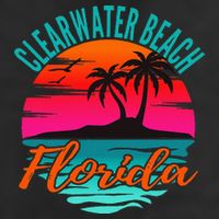 Clearwater Beach Florida Palm Tree Island Pink 11oz C Handle Ceramic Mug