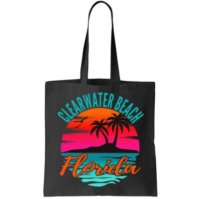 Clearwater Beach Florida Palm Tree Island Pink Bag
