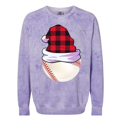 Christmas Baseball Funny Gift Baseball Player Gift Pitcher Meaningful Gift Colorblast Crewneck Sweatshirt