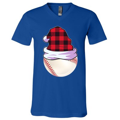 Christmas Baseball Funny Gift Baseball Player Gift Pitcher Meaningful Gift V-Neck T-Shirt