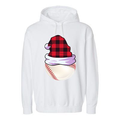 Christmas Baseball Funny Gift Baseball Player Gift Pitcher Meaningful Gift Garment-Dyed Fleece Hoodie