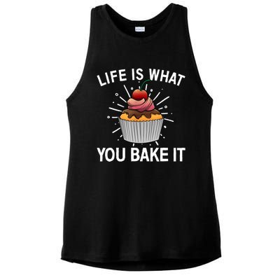 Cool Baking For Baker Cookie Cupcake Pastry Chef Ladies PosiCharge Tri-Blend Wicking Tank