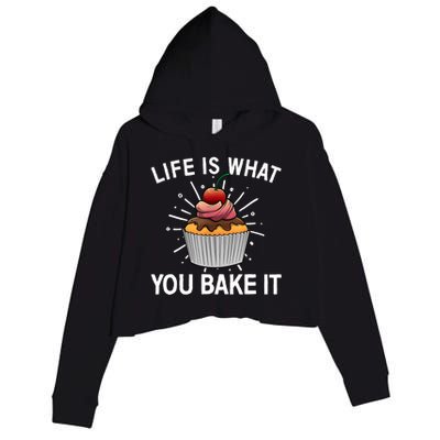 Cool Baking For Baker Cookie Cupcake Pastry Chef Crop Fleece Hoodie