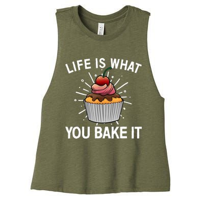 Cool Baking For Baker Cookie Cupcake Pastry Chef Women's Racerback Cropped Tank