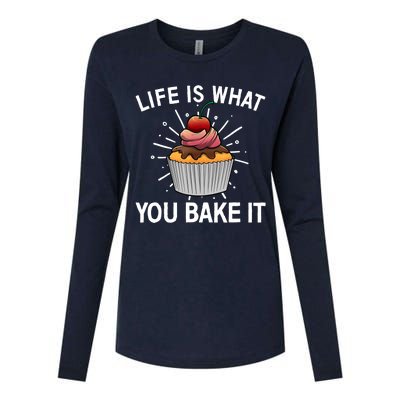 Cool Baking For Baker Cookie Cupcake Pastry Chef Womens Cotton Relaxed Long Sleeve T-Shirt