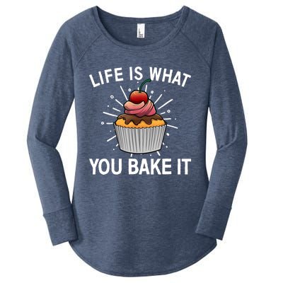 Cool Baking For Baker Cookie Cupcake Pastry Chef Women's Perfect Tri Tunic Long Sleeve Shirt