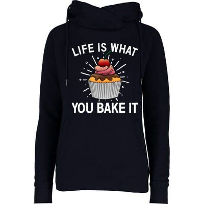 Cool Baking For Baker Cookie Cupcake Pastry Chef Womens Funnel Neck Pullover Hood