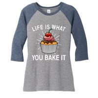 Cool Baking For Baker Cookie Cupcake Pastry Chef Women's Tri-Blend 3/4-Sleeve Raglan Shirt