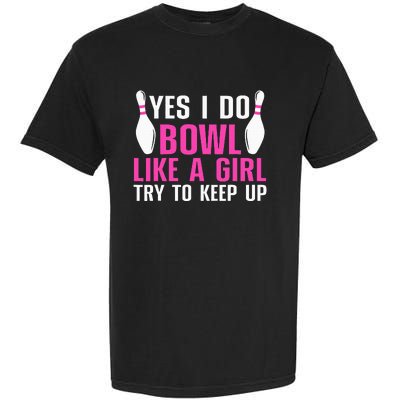 Cute Bowling For Women Bowler Spare Me Ladies Bowling Garment-Dyed Heavyweight T-Shirt