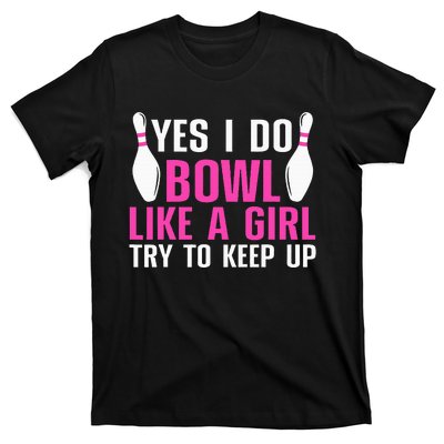 Cute Bowling For Women Bowler Spare Me Ladies Bowling T-Shirt