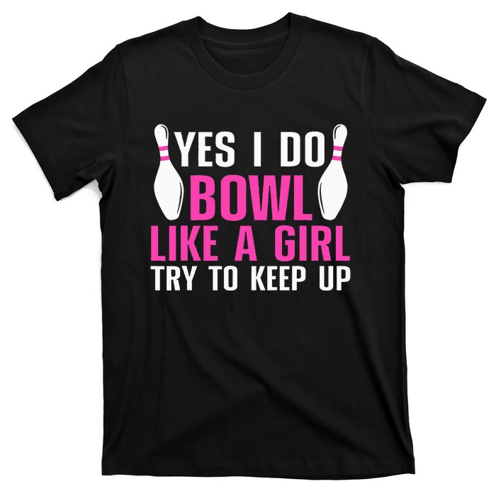 Cute Bowling For Women Bowler Spare Me Ladies Bowling T-Shirt