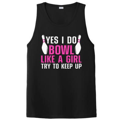 Cute Bowling For Women Bowler Spare Me Ladies Bowling PosiCharge Competitor Tank