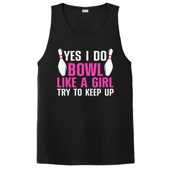 Cute Bowling For Women Bowler Spare Me Ladies Bowling PosiCharge Competitor Tank