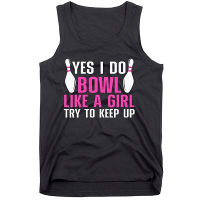 Cute Bowling For Women Bowler Spare Me Ladies Bowling Tank Top