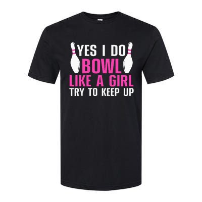 Cute Bowling For Women Bowler Spare Me Ladies Bowling Softstyle® CVC T-Shirt