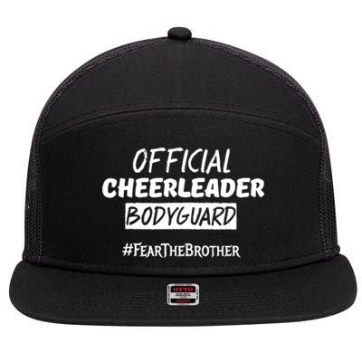 Cheerleader Bodyguard Fear The Brother 7 Panel Mesh Trucker Snapback Hat