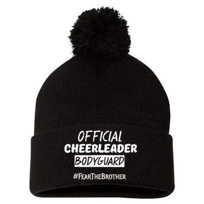 Cheerleader Bodyguard Fear The Brother Pom Pom 12in Knit Beanie