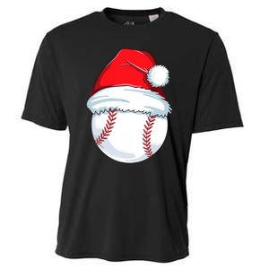 Christmas Baseball For Kids Men Ball Santa Pajama Cooling Performance Crew T-Shirt