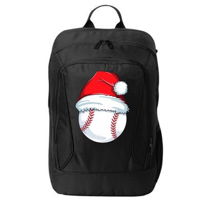 Christmas Baseball For Kids Men Ball Santa Pajama City Backpack