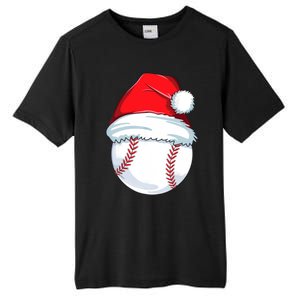 Christmas Baseball For Kids Men Ball Santa Pajama Tall Fusion ChromaSoft Performance T-Shirt