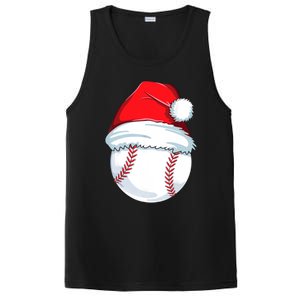 Christmas Baseball For Kids Men Ball Santa Pajama PosiCharge Competitor Tank