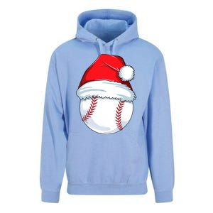 Christmas Baseball For Kids Men Ball Santa Pajama Unisex Surf Hoodie