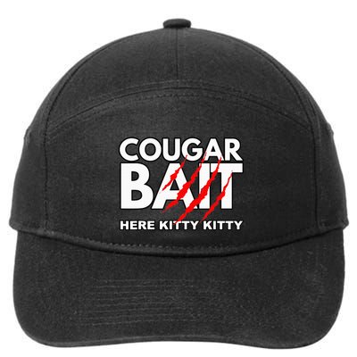 Cougar Bait Funny Halloween Costume Older Woman Younger Man 7-Panel Snapback Hat