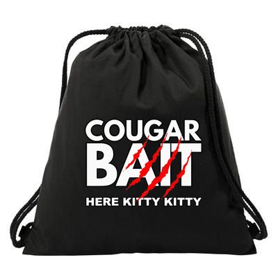 Cougar Bait Funny Halloween Costume Older Woman Younger Man Drawstring Bag