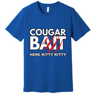 Cougar Bait Funny Halloween Costume Older Woman Younger Man Premium T-Shirt