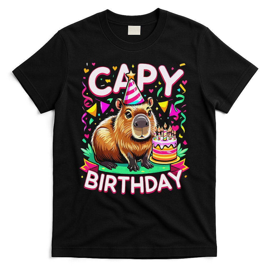 Capy Birthday Funny Capybara Birthday T-Shirt