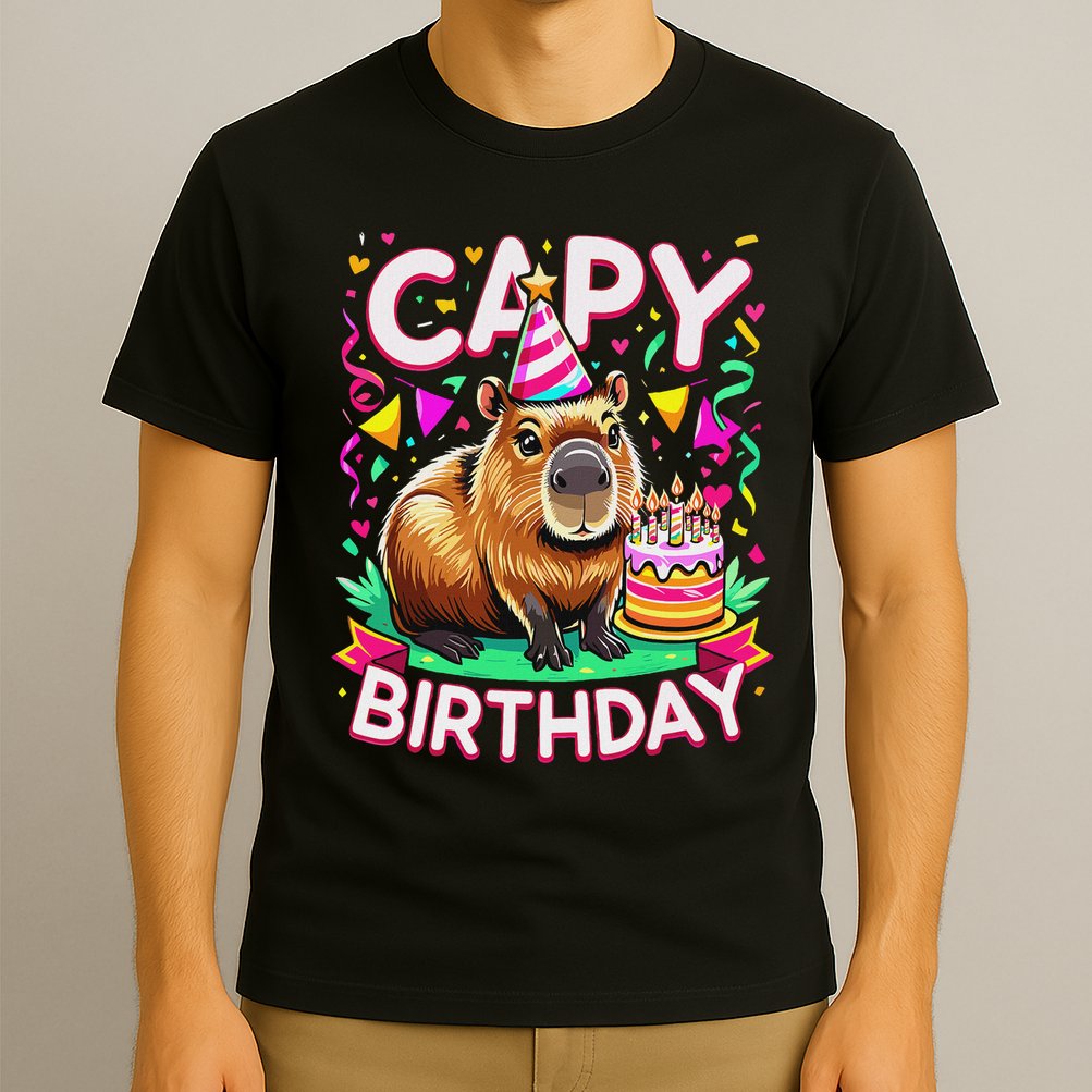 Capy Birthday Funny Capybara Birthday T-Shirt