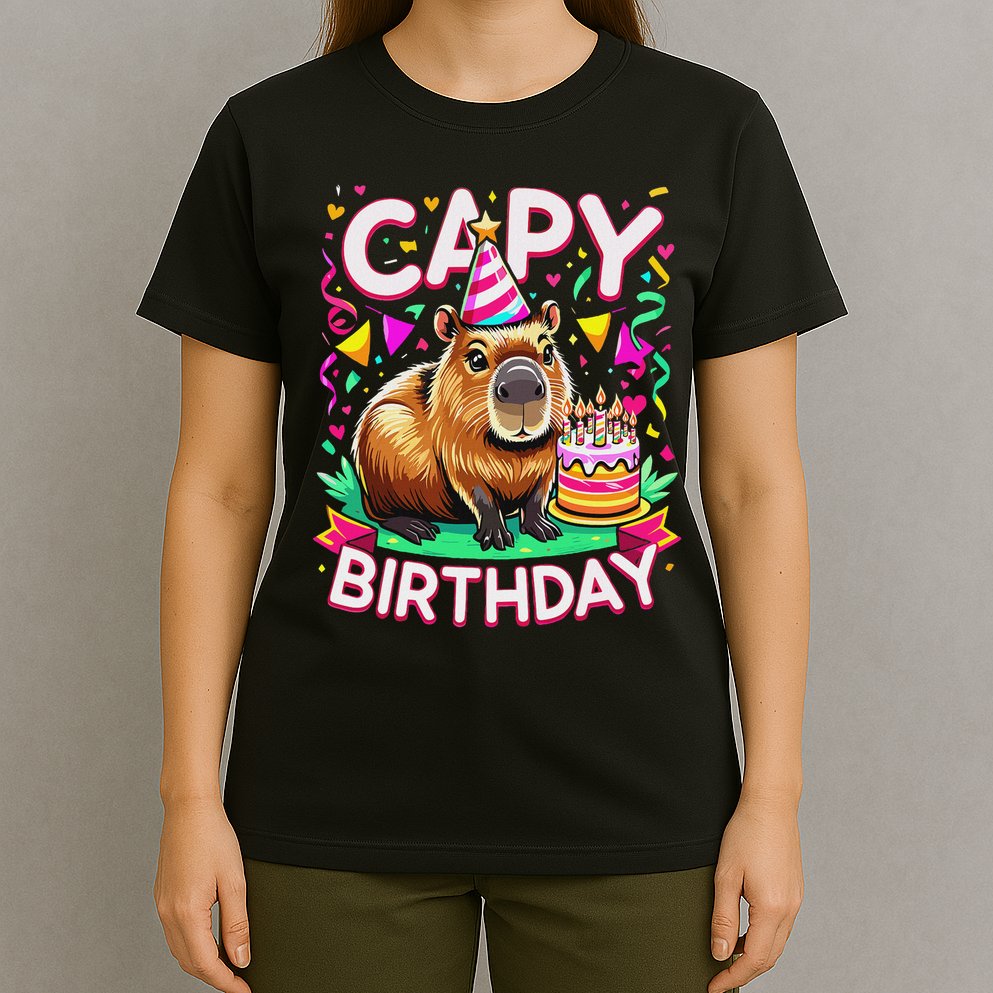 Capy Birthday Funny Capybara Birthday T-Shirt