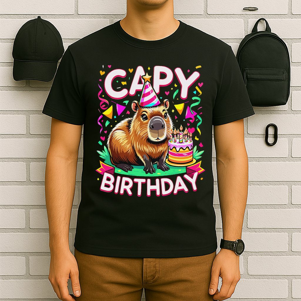 Capy Birthday Funny Capybara Birthday T-Shirt