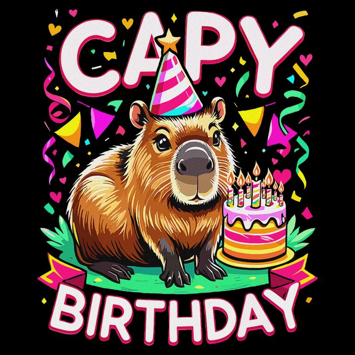 Capy Birthday Funny Capybara Birthday Backpack