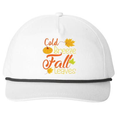 Cold Breeze Fall Leaves Snapback Five-Panel Rope Hat