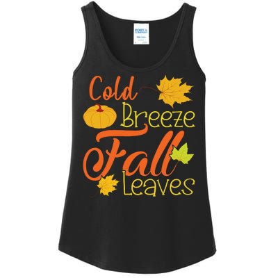 Cold Breeze Fall Leaves Ladies Essential Tank