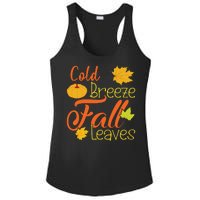 Cold Breeze Fall Leaves Ladies PosiCharge Competitor Racerback Tank