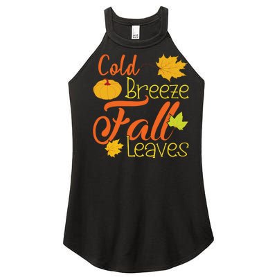 Cold Breeze Fall Leaves Women's Perfect Tri Rocker Tank