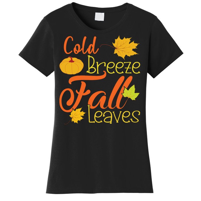 Cold Breeze Fall Leaves Women's T-Shirt