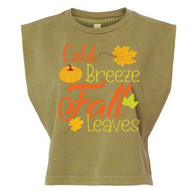 Cold Breeze Fall Leaves Garment-Dyed Women's Muscle Tee