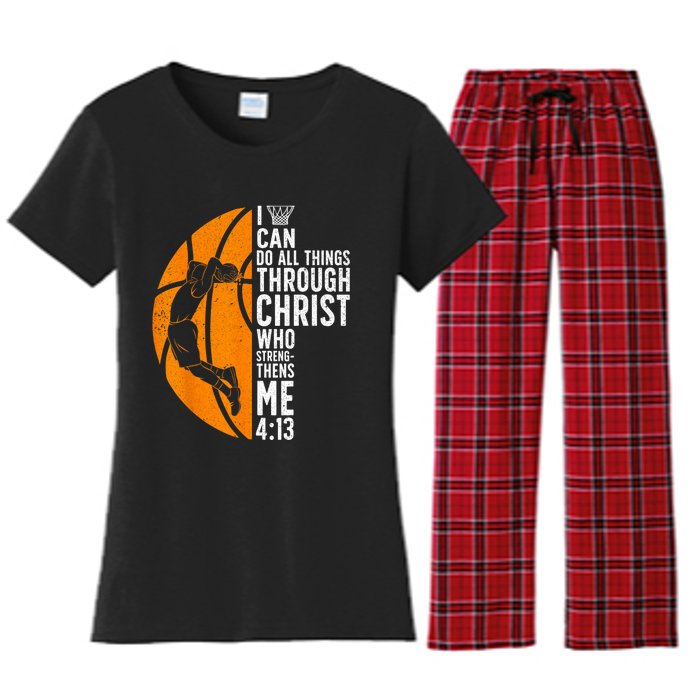 Cool Basketball For Men Women Sport Game Basketball Player Women's Flannel Pajama Set