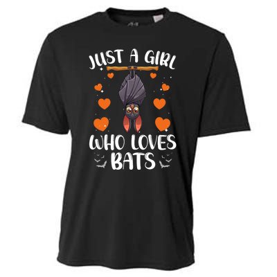 Cool Bat For Women Girls Fruit Bat Lovers Animal Halloween Cooling Performance Crew T-Shirt