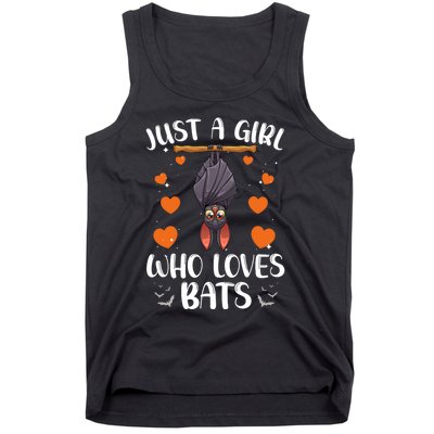 Cool Bat For Women Girls Fruit Bat Lovers Animal Halloween Tank Top