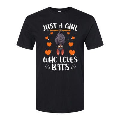 Cool Bat For Women Girls Fruit Bat Lovers Animal Halloween Softstyle CVC T-Shirt