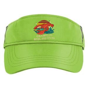 Crawfish Boil Festival Funny Crawfish Season Retro Crawfish Gift Adult Drive Performance Visor