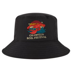 Crawfish Boil Festival Funny Crawfish Season Retro Crawfish Gift Cool Comfort Performance Bucket Hat